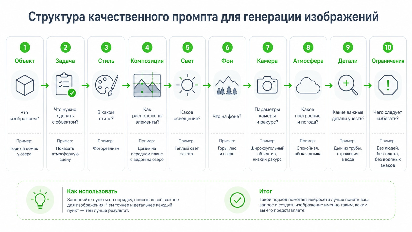 Формула визуального промта для генерации изображений