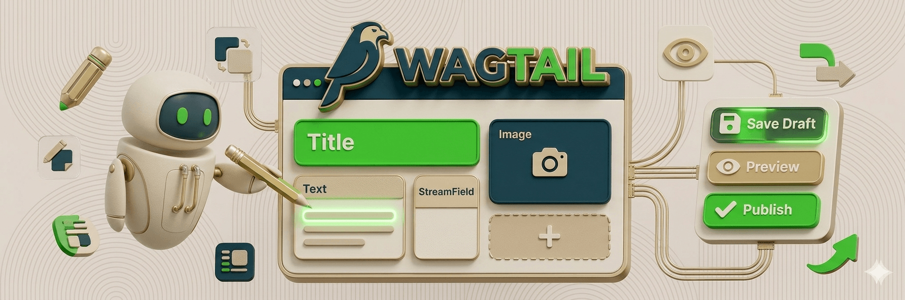 Как редактировать контент на странице Wagtail