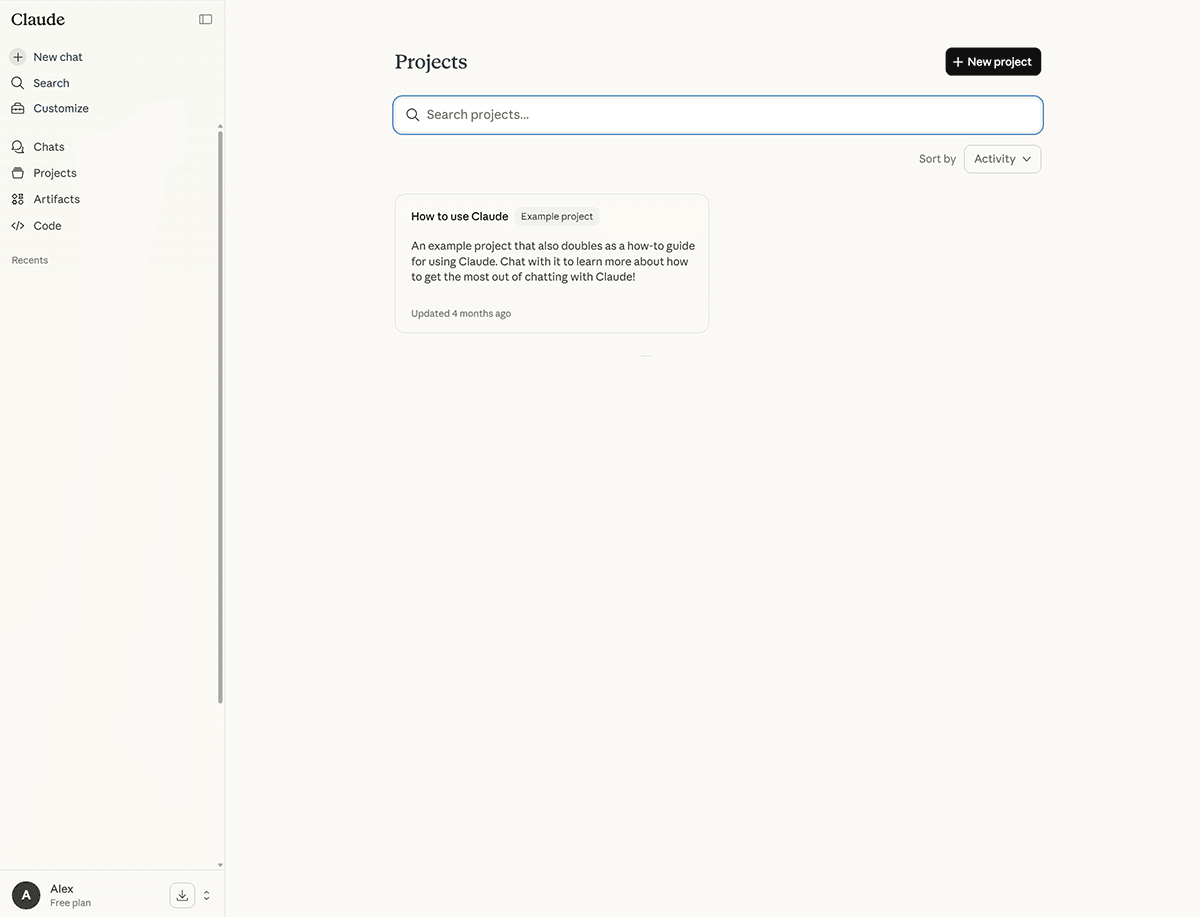 Проекты - Claude Anthropic