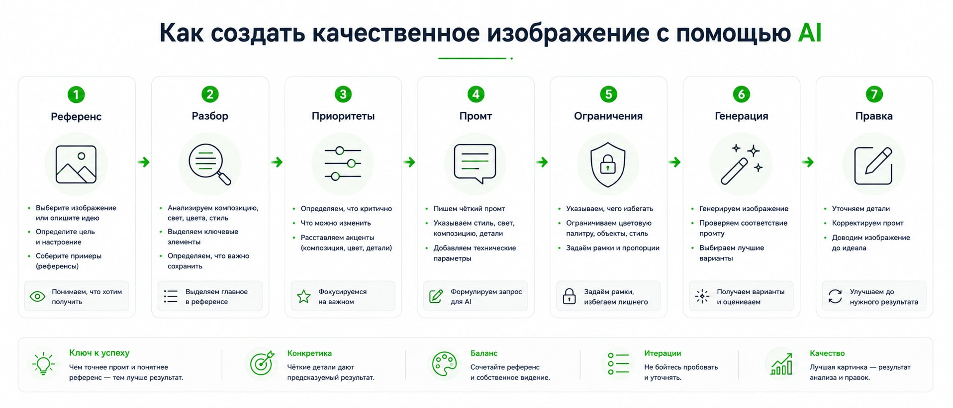 Инфографика: качественный промт по картинке