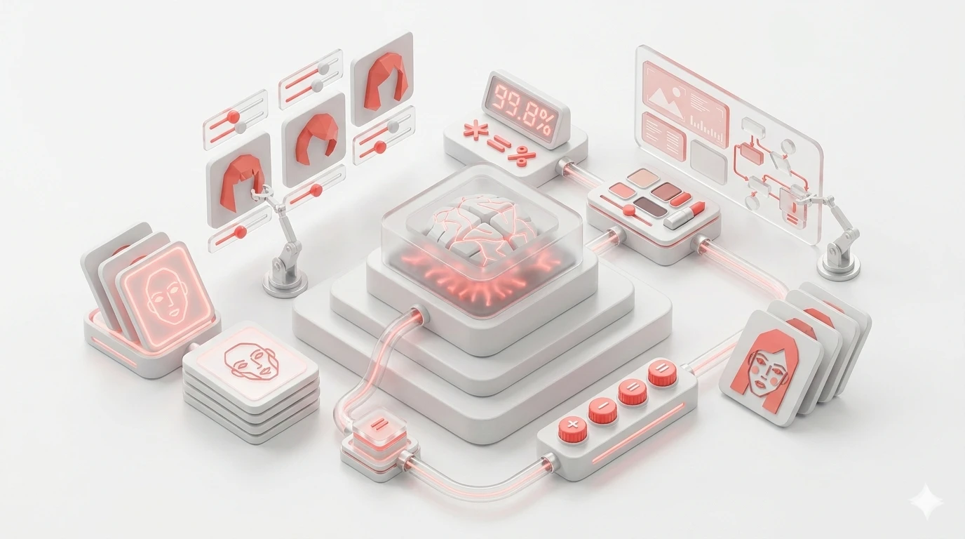 Бесплатный генератор промптов: макияж и прическа по фото в нейросети