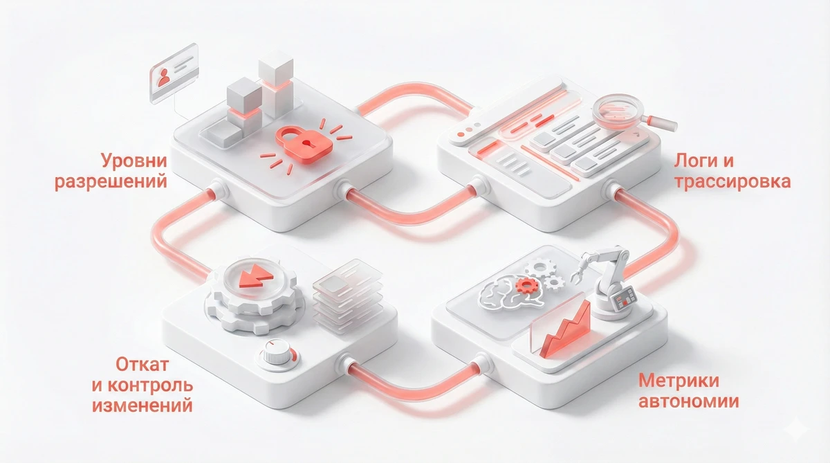инфографика автономии агента