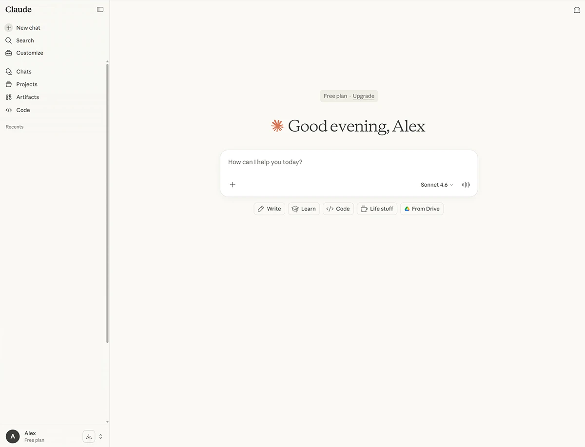 Главная страница - Claude Anthropic